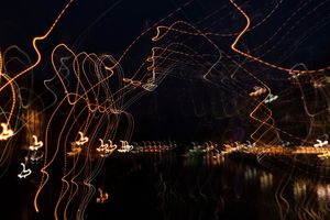 Interconnected energy points glowing